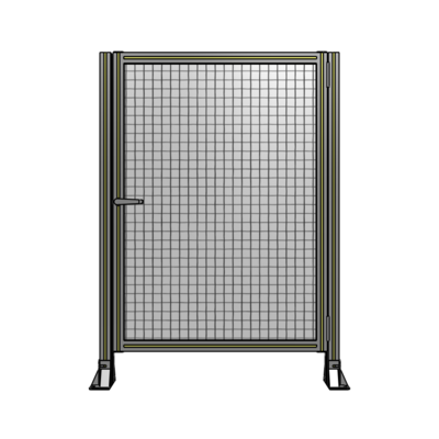DOOR-ROBUST FRAME, HANDLE/INTERNAL EGRESS ON LEFT 1400MM X 1000MM 1" MESH, FULLY ASSEMBLED