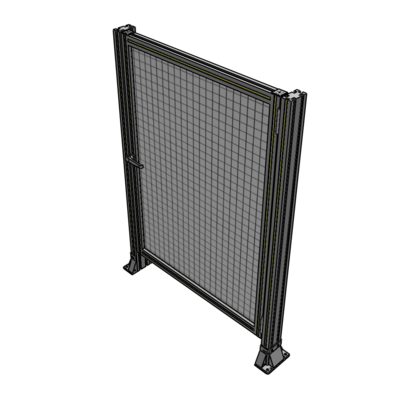G6-1400-1000-0150-EYMTA DOOR-ROBUST FRAME, HANDLE/INTERNAL EGRESS ON LEFT 1400MM X 1000MM 1" MESH, FULLY ASSEMBLED