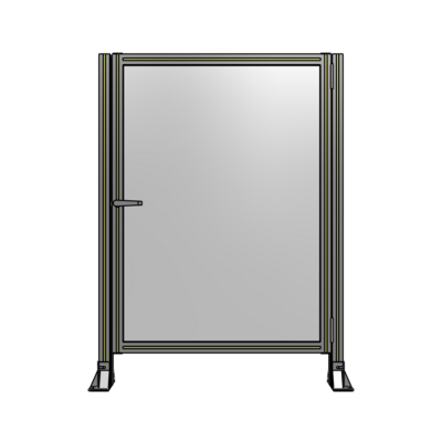 DOOR-ROBUST FRAME, HANDLE/INTERNAL EGRESS ON LEFT 1400MM X 1020MM 1/4" POLYCARBONATE, AS A KIT