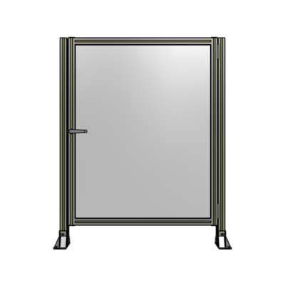 DOOR-ROBUST FRAME, HANDLE/INTERNAL EGRESS ON LEFT 1400MM X 1100MM 1/4" POLYCARBONATE, AS A KIT
