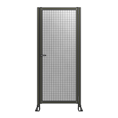 DOOR-ROBUST FRAME, HANDLE/INTERNAL EGRESS ON LEFT 2135MM X 900MM 1" MESH, AS A KIT