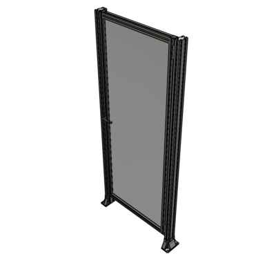 G6-2135-0900-0150-EYPTA DOOR-ROBUST FRAME, HANDLE/INTERNAL EGRESS ON LEFT 2135MM X 900MM 1/4" POLYCARBONATE, ASSEMBLED