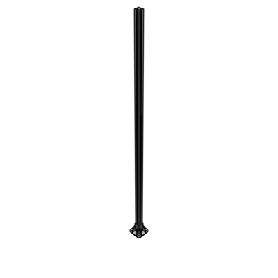 K1-2135-ZFA VERTICAL POST-4 SIDED FOOT, YELLOW INSERT, NO END CAP 45 MM X 45 MM X 2135 MM TALL, FULLY ASSEMBLED
