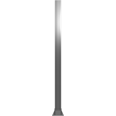 K3-1700-ZFA VERTICAL POST-4 SIDED FOOT, YELLOW INSERT, NO END CAP 90 MM X 90 MM X 1700 MM TALL, FULLY ASSEMBLED