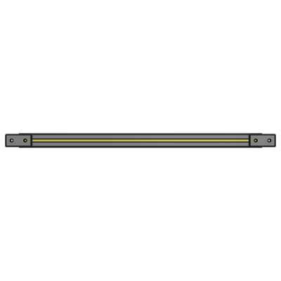 L1-0805-YTA 805MM LONG HALF STRAP, MOUNTS HORIZONTAL ON 900MM WIDE SINGLE WALL SECTIONS
