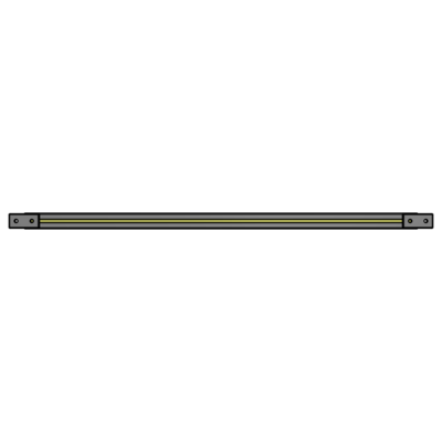 L1-1128-YTA 1128MM LONG HALF STRAP, MOUNTS HORIZONTAL ON 2400MM WIDE DOUBLE WALL SECTIONS