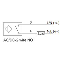 NI6-G12-OD6L ELCO THREADED CYLINDRICAL INDUCTIVE SENSOR M12, SWITCHING DISTANCE 6 MM, NON-FLUSH, IP68, -30 TO 85 DEG C, 2-WIRE DC, CABLE 2 M