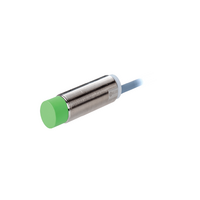 ELCO S.S. THREADED CYLINDRICAL INDUCTIVE SENSOR M18, SWITCHING DISTANCE 12 MM, NON-FLUSH, IP68, -40 TO 85 DEG C, PNP NC, CABLE PUR 2 M