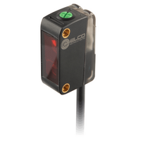ELCO PHOTOELECT SENSOR, OS10S-SERIES, DIFF W/ BGS, RED BEAM, OR:6-150MM, PNP, LO/DO, -20TO60 DEG C, SW FRQ:400HZ, CABLE 2M