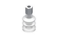 GIMATIC VACUUM CUP VG.LB16 SUCTION CUP, FDA-COMPLIANT SILICONE, 50 SHORE, M5 FEMALE, 0.31 IN. HEX WITH SILICONE FOAM RING