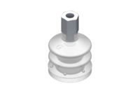 GIMATIC VACUUM CUP VG.LB22 SUCTION CUP, FDA-COMPLIANT SILICONE, 50 SHORE, M5 FEMALE, 0.31 IN. HEX WITH FDA-COMPLIANT SILICONE FOAM RING