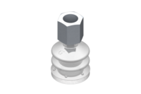 GIMATIC VACUUM CUP VG.LB22 SUCTION CUP, FDA-COMPLIANT SILICONE, 50 SHORE, G1/8? FEMALE, 0.51 IN. HEX WITH FDA-COMPLIANT SILICONE FOAM RING