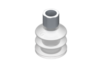 GIMATIC VACUUM CUP VG.LB33 SUCTION CUP, FDA-COMPLIANT SILICONE, 50 SHORE, G1/4? MALE, 0.67 IN. HEX WITH FDA-COMPLIANT SILICONE FOAM RING