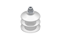 GIMATIC VACUUM CUP VG.LB42 SUCTION CUP, FDA-COMPLIANT SILICONE, 50 SHORE, G1/8? MALE, 0.47 IN. HEX WITH FDA-COMPLIANT SILICONE FOAM RING