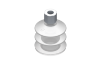 GIMATIC VACUUM CUP VG.LB42 SUCTION CUP, FDA-COMPLIANT SILICONE, 50 SHORE, G1/8? FEMALE, 0.63 IN. HEX WITH FDA-COMPLIANT SILICONE FOAM RING