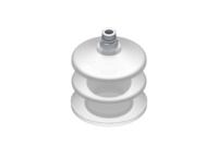 GIMATIC VACUUM CUP VG.LB53 SUCTION CUP, FDA-COMPLIANT SILICONE, 50 SHORE, G1/8" MALE, 0.47 IN. HEX WITH FDA-COMPLIANT SILICONE FOAM RING