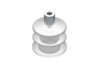GIMATIC VACUUM CUP VG.LB53 SUCTION CUP, FDA-COMPLIANT SILICONE, 50 SHORE, G1/8" FEMALE, 0.63 IN. HEX WITH FDA-COMPLIANT SILICONE FOAM RING