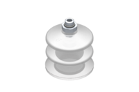 GIMATIC VACUUM CUP VG.LB53 SUCTION CUP, FDA-COMPLIANT SILICONE, 50 SHORE, G1/8" MALE, 0.63 IN. HEX WITH FDA-COMPLIANT SILICONE FOAM RING