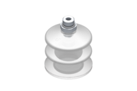 GIMATIC VACUUM CUP VG.LB53 SUCTION CUP, FDA-COMPLIANT SILICONE, 50 SHORE, G1/4" MALE, 0.67 IN. HEX WITH FDA-COMPLIANT SILICONE FOAM RING