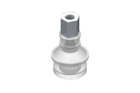 GIMATIC VACUUM CUP VG.B16 SUCTION CUP, COMPLIANT SILICONE, FDA 50 SHORE, M5 FEMALE, 8 MM HEX WITH OMPLIANT SILICONE FOAM RING