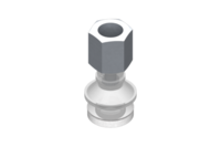 GIMATIC VACUUM CUP VG.B16 SUCTION CUP, FDA-COMPLIANT SILICONE, 50 SHORE, G1/8? FEMALE, 13 MM HEX WITH COMPLIANT SILICONE FOAM RING