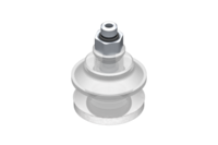 GIMATIC VACUUM CUP VG.B22 SUCTION CUP, FDA-COMPLIANT SILICONE, 50 SHORE, M5 MALE, 8 MM HEX WITH COMPLIANT SILICONE FOAM RING