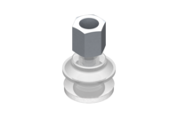 GIMATIC VACUUM CUP VG.B22 SUCTION CUP, FDA-COMPLIANT SILICONE, 50 SHORE, G1/8? FEMALE, 13 MM HEX WITH COMPLIANT SILICONE FOAM RING