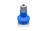 GIMATIC VACUUM CUP SUCTION CUP VG.B16 HNBR 60 SHORE, M5 FEMALE, HEX 8 MM WITH SILICONE RING