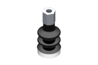 GIMATIC VACUUM CUP SUCTION CUP VG.LB16 NBR 50 SHORE, M5 FEMALE, HEX 8 MM WITH SILICONE RING