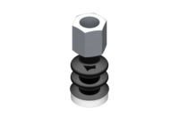 GIMATIC VACUUM CUP SUCTION CUP VG.LB16 NBR 50 SHORE, G1/8” FEMALE, HEX 13 MM WITH SILICONE RING