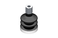 GIMATIC VACUUM CUP SUCTION CUP VG.LB22 NBR 50 SHORE, M5 FEMALE, HEX 8 MM WITH SILICONE RING