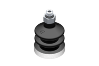 GIMATIC VACUUM CUP SUCTION CUP VG.LB22 NBR 50 SHORE, M5 MALE, HEX 8 MM WITH SILICONE RING