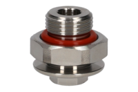 GIMATIC FITTING G3/8" MALE FITTING, 0.98 IN. HEX, STAINLESS STEEL
