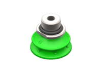 GIMATIC VACUUM CUP VG.BP20 SUCTION CUP, POLYURETHANE, 50 SHORE, G1/8" MALE / M5 FEMALE, WITH 0.6 MM CALIBRATED HOLE