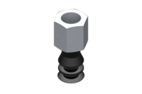 GIMATIC VACUUM CUP VG.LB11 SUCTION CUP, NBR, 50 SHORE, G1/8? FEMALE, 13 MM HEX