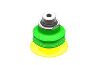 GIMATIC VACUUM CUP VG.GX25P SUCTION CUP, POLYURETHANE, 30/60 SHORE, G1/8" MALE / M5 FEMALE, WITH 0.6 MM CALIBRATED HOLE