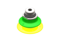 GIMATIC VACUUM CUP VG.BP25 SUCTION CUP, POLYURETHANE, 30/70 SHORE, G1/8" MALE / M5 FEMALE, WITH 0.6 MM CALIBRATED HOLE