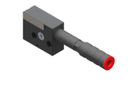 GIMATIC VACUUM VACUUM PUMP EJ-SVLG-MEDIUM-HF-3-ISO WITH HOLDER AND INTEGRATED SILENCER, ISO 15218 VALVE CONNECTION, G1/4'' VACUUM PORT