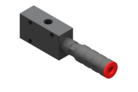 GIMATIC VACUUM EJ-BA-MEDIUM-LP-2 VACUUM PUMP WITH HOLDER AND INTEGRATED SILENCER, G1/8" VACUUM PORT
