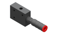GIMATIC VACUUM EJ-BA-MEDIUM-LP-2 VACUUM PUMP WITH HOLDER AND INTEGRATED SILENCER, G3/8" VACUUM PORT