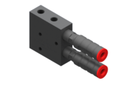 GIMATIC VACUUM EJ-BA-MEDIUMX2-LP-2 VACUUM PUMP WITH HOLDER AND INTEGRATED SILENCER, G3/8" VACUUM PORT