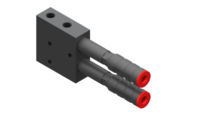 GIMATIC VACUUM EJ-BA-MEDIUMX2-LP-3 VACUUM PUMP WITH HOLDER AND INTEGRATED SILENCER, G3/8" VACUUM PORT