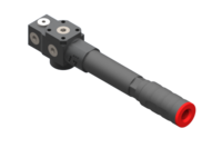 GIMATIC VACUUM EJ-SYS-LARGE-LP-3 VACUUM PUMP WITH HOLDER AND INTEGRATED SILENCER, G1/2" VACUUM PORT