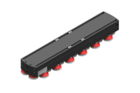 GIMATIC VACUUM CUPS VACUUM GRIPPING SYSTEM WITH VG.IS55P SUCTION CUPS, 4.72X23.62 IN., WITH INTEGRATED SELF-CLOSING VALVES