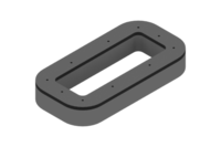GIMATIC VACUUM SPARE EPDM FOAM, 9.64" X 4.92", THICKNESS 1.2", ATTACHMENT PLATE INCLUDED
