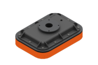 GIMATIC VACUUM VACUUM GRIPPING SYSTEMS FOR BAGS, 250X180X70 MM, WITH 30 MM THICK NATURAL RUBBER FOAM, VACUUM FITTING G1"