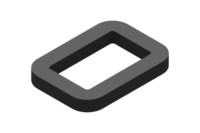 GIMATIC VACUUM SPARE EPDM FOAM, 250X180 MM, 30 MM THICK