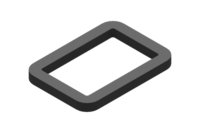 GIMATIC VACUUM SPARE EPDM FOAM, 350X250 MM, 30 MM THICK