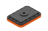 GIMATIC VACUUM VACUUM GRIPPING SYSTEMS FOR BAGS, 350X250X70 MM, WITH 30 MM THICK NATURAL RUBBER FOAM, VACUUM FITTING G1"