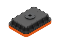 GIMATIC VACUUM VACUUM GRIPPING SYSTEMS FOR BAGS, 350X250X90 MM, WITH 30 MM THICK NATURAL RUBBER FOAM, VACUUM FITTING G1"